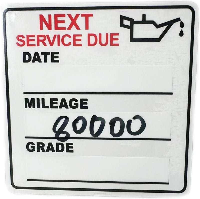 Chardime Oil Change Stickers，300pcs 2x2 inch Oil Change Stickers for windscreen - Easy to use and Remove - Image 1